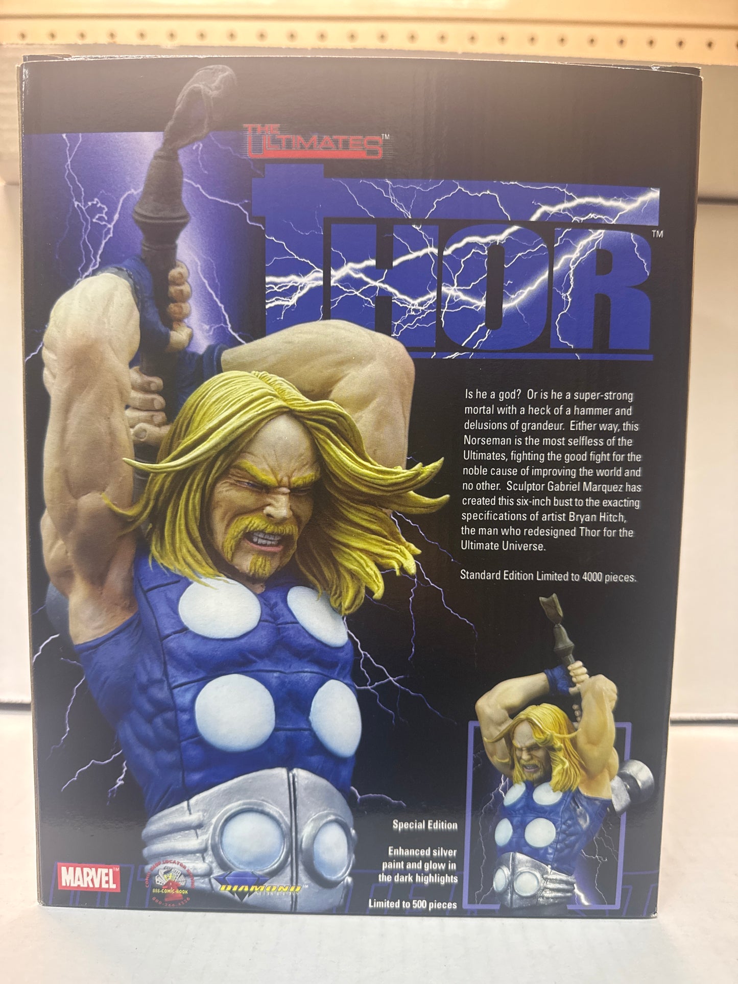 Ultimate Thor Mini Bust - 0050/4000 - NSIB - Diamond Select 2003
