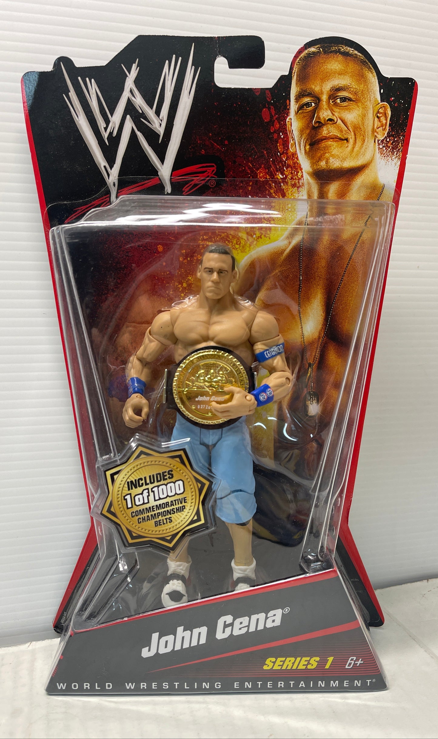 Mattel WWE Series 1 John Cena 1 Of 1000 Commemorative Championship Belt