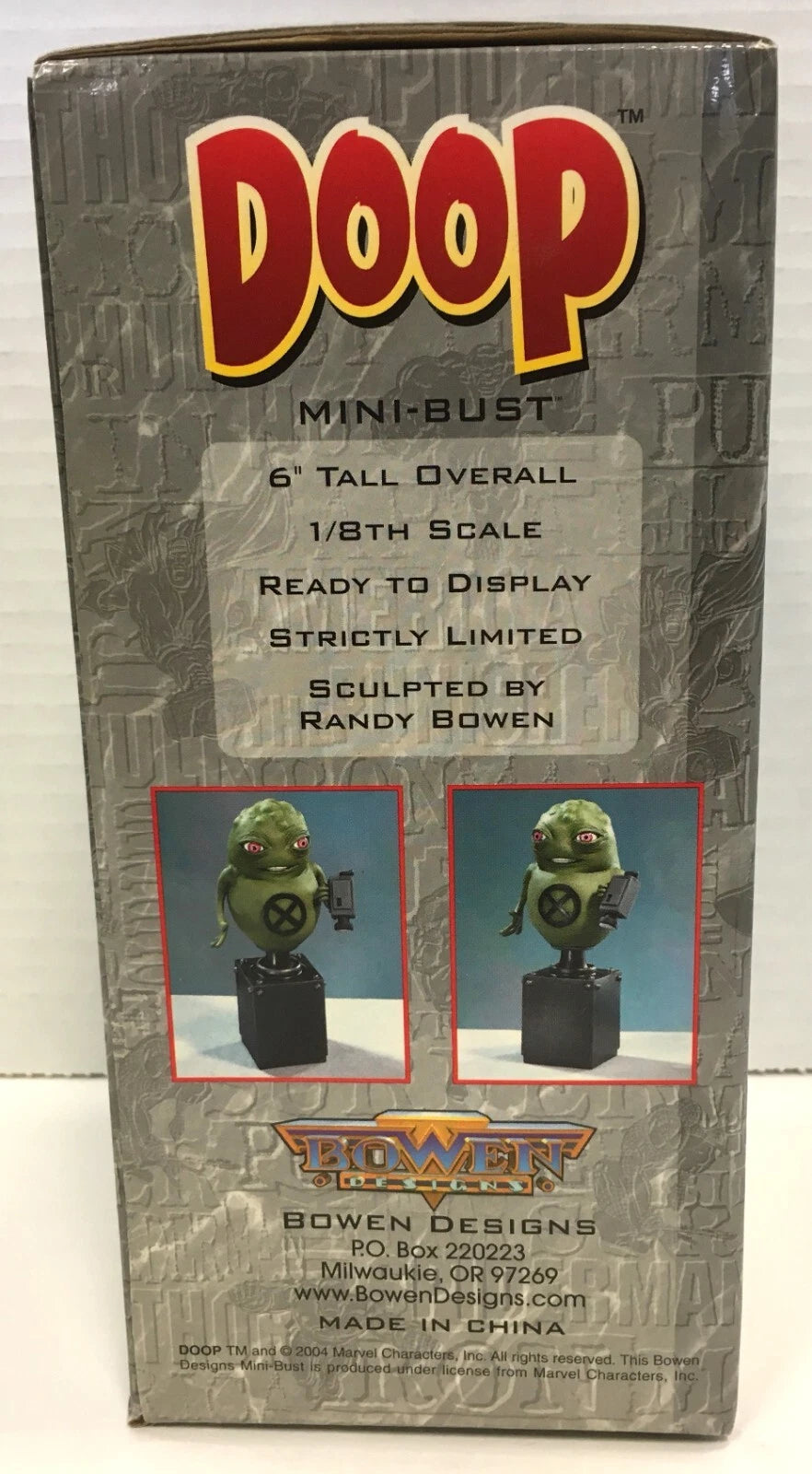 Bowen Designs - DOOP from The X-STATIX - MARVEL MINI BUST - 1/8 scale 349/500
