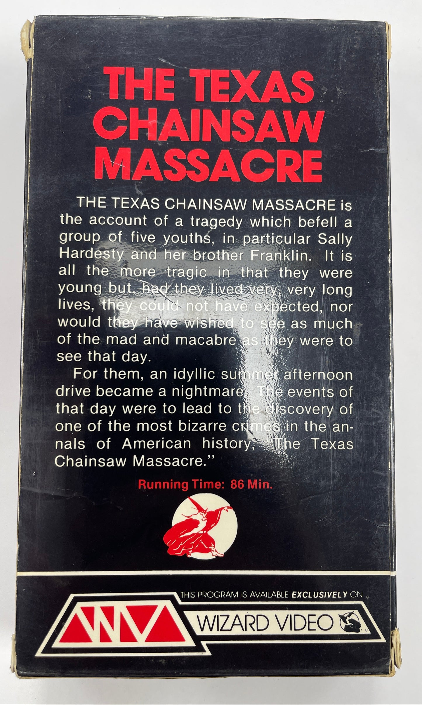 The Texas Chainsaw Massacre (1974) VHS Wizard Video Original Release