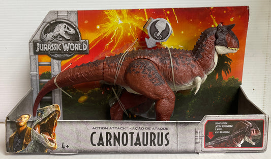 Mattel Jurassic World Action Attack Carnotaurus Dinosaur Figure
