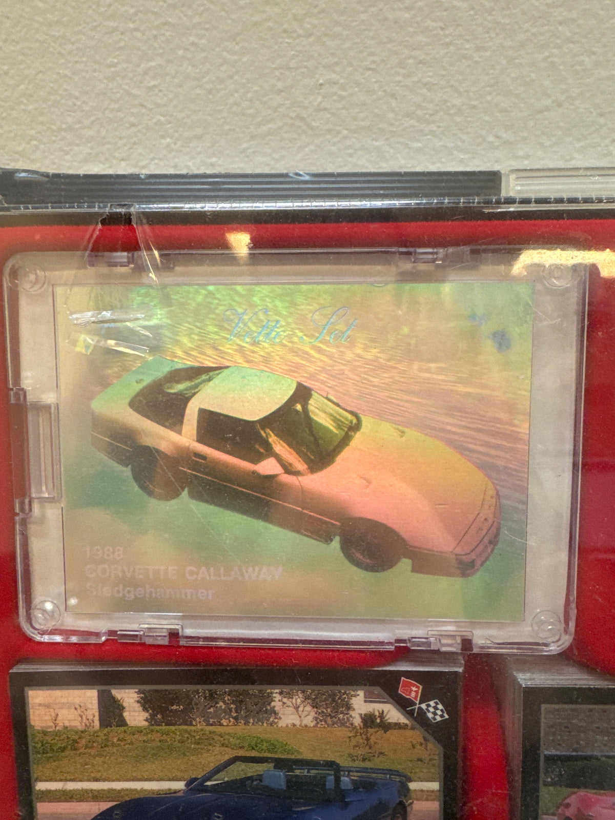 1991 Collect-A-Card Corvette Vette Set Deluxe Boxed Cards with Hologram & Badge