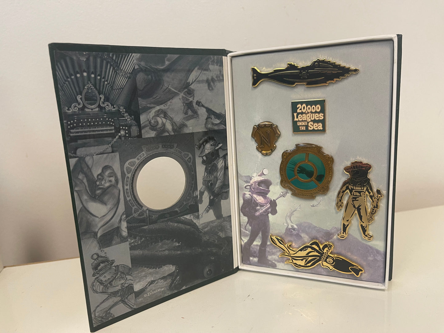 Disney Catalog 20,000 Leagues Under Sea 50th Anniversary Box Pin Set LE