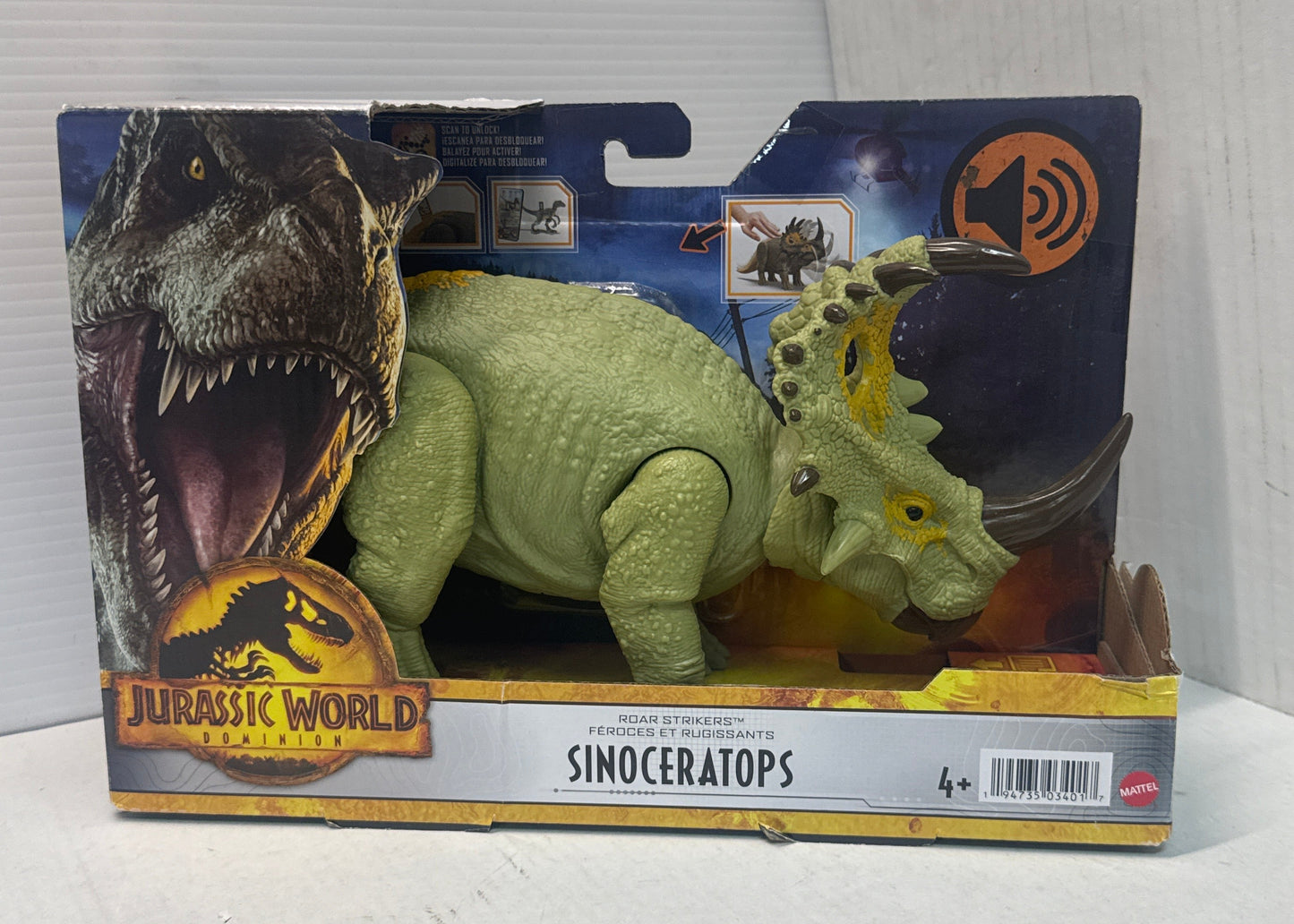 Jurassic World Dominion Roar Strikers SINOCERATOPS Dinosaur
