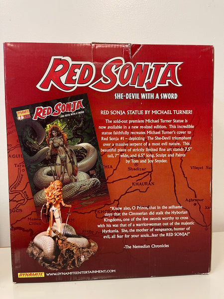 Red Sonja She-Devil With A Sword Statue By Michael Turner