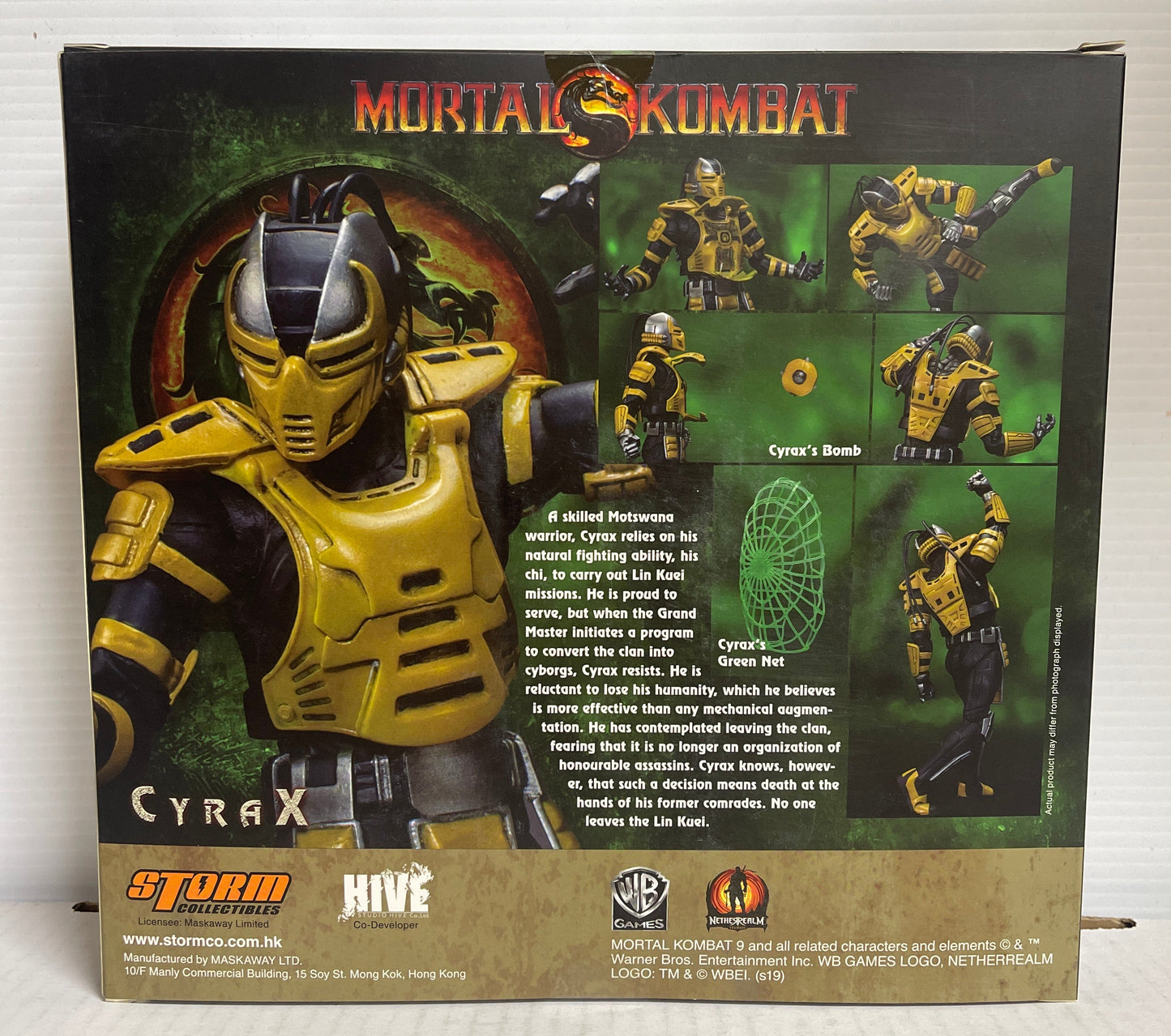 Storm Collectibles Mortal Kombat Cyrax Action Figure 1:12 Scale