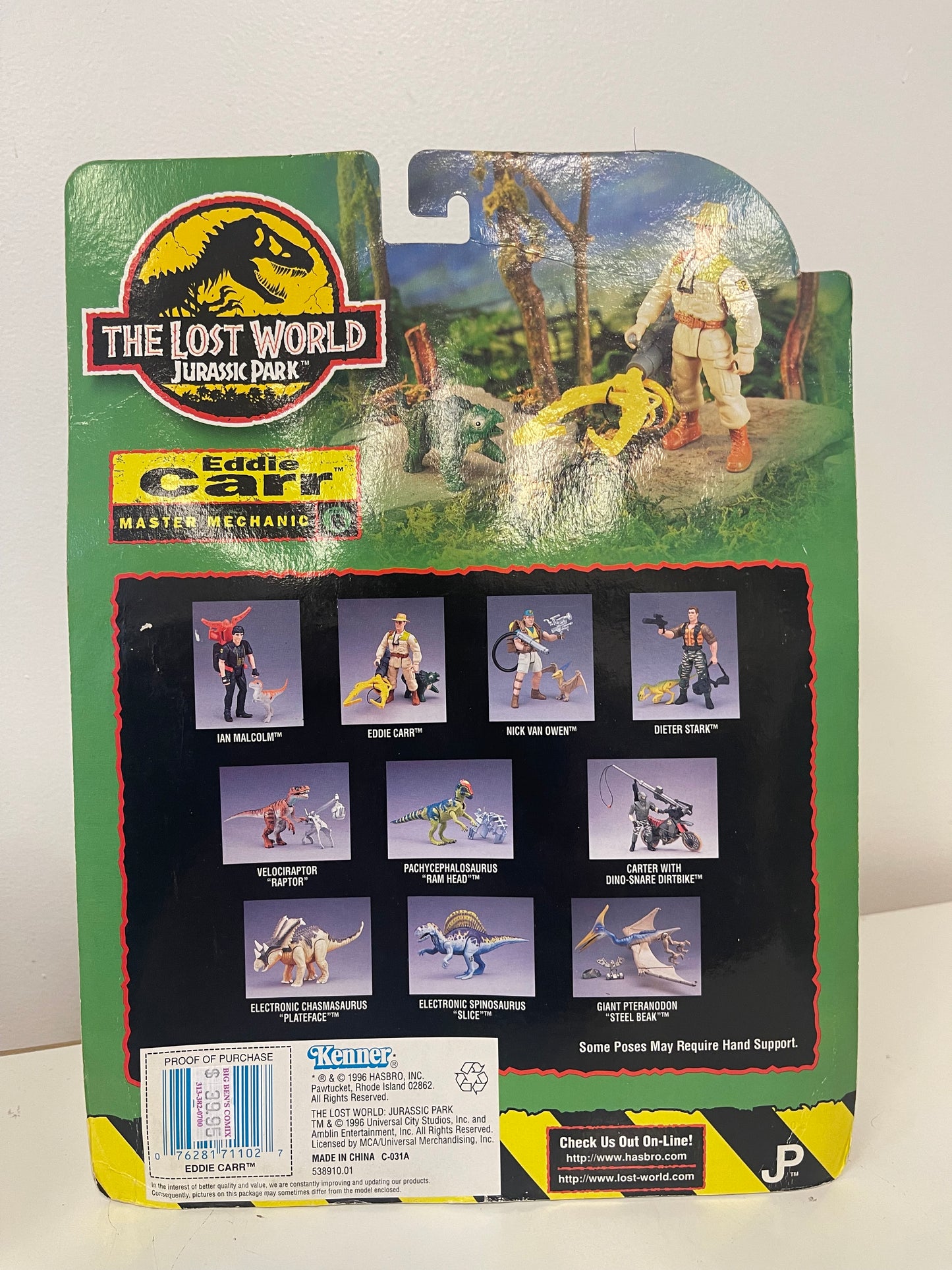 The Lost World Jurassic Park Eddie Carr