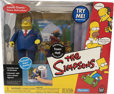 The Simpsons Interactive Town Hall Environment & Figure Set