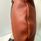 Vintage Style Nauga Monster Doll – Brown Naugahyde with Green Face Details – Unmarked, Excellent Condition