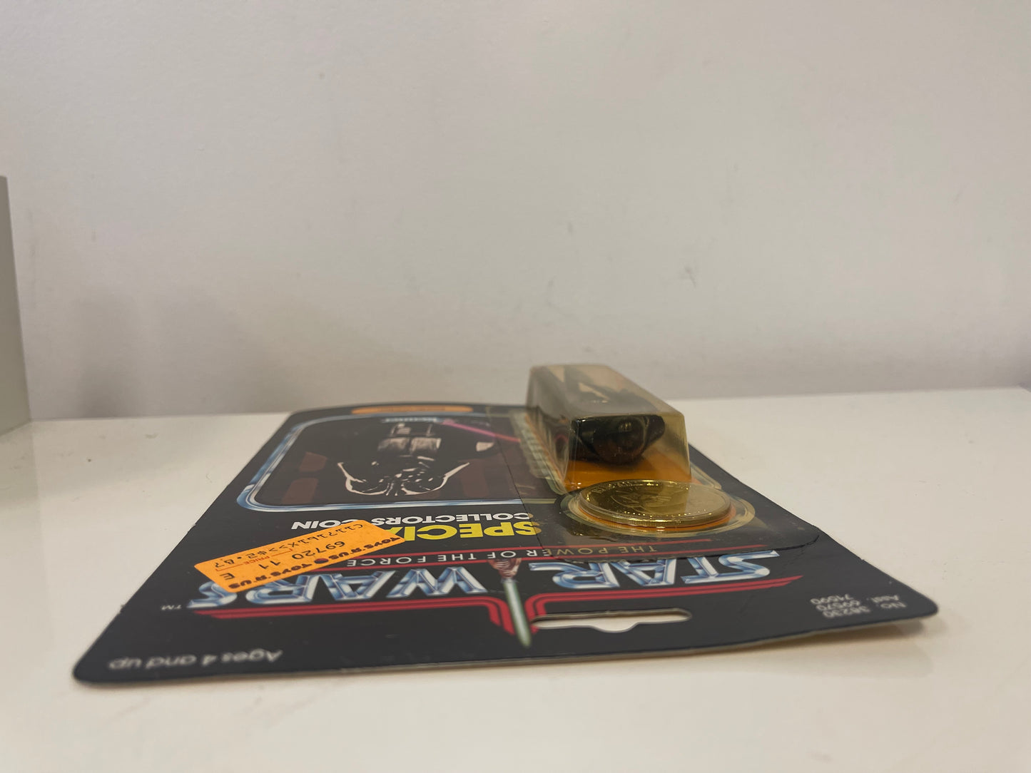 1984 Star Wars 92 Back Power Of The Force Darth Vader w/ Coin