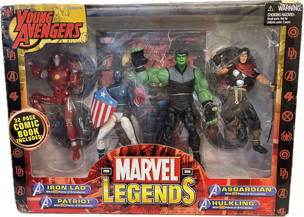 Marvel Legends Young Avengers Iron Lad, Patriot, Hulkling, & Hulkling Set