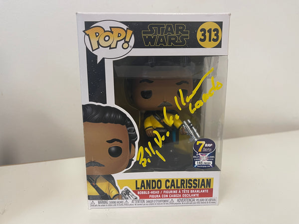 Pop 7BAP Signature Series Star Wars Lando Calrissian 313 Signed Billy Dee Williams with JSA Certification