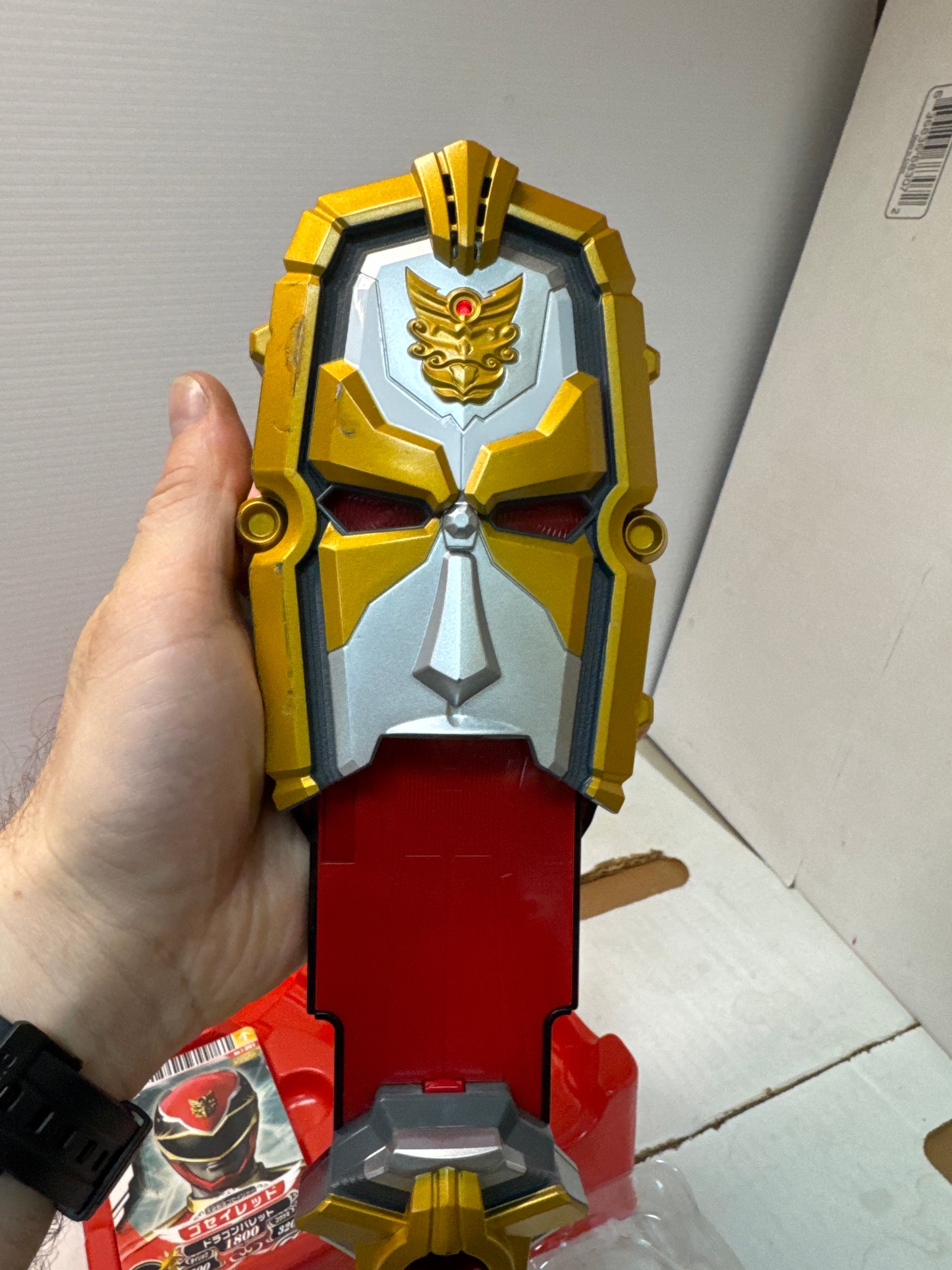 Bandai Tensou Sentai Goseiger Gosei Power Tensouder 2010 w/ 3 Cards Open Box
