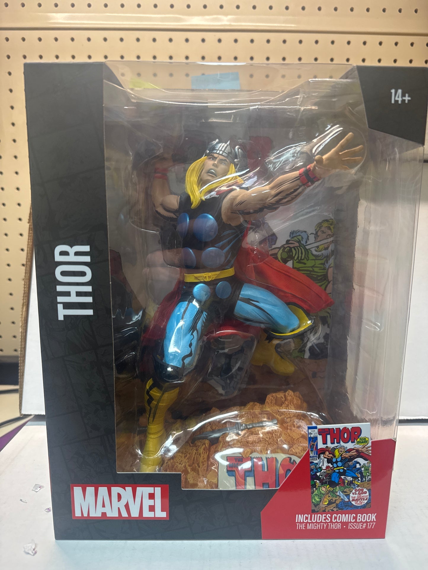 Marvel Thor - The Mighty Thor #177 1:6 Posed Figure With Scene & Comic - NSIB