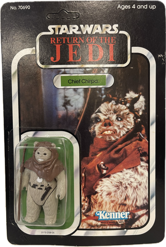 Star Wars Return Of The Jedi Chief Chirpa 1984 Unpunched Vintage