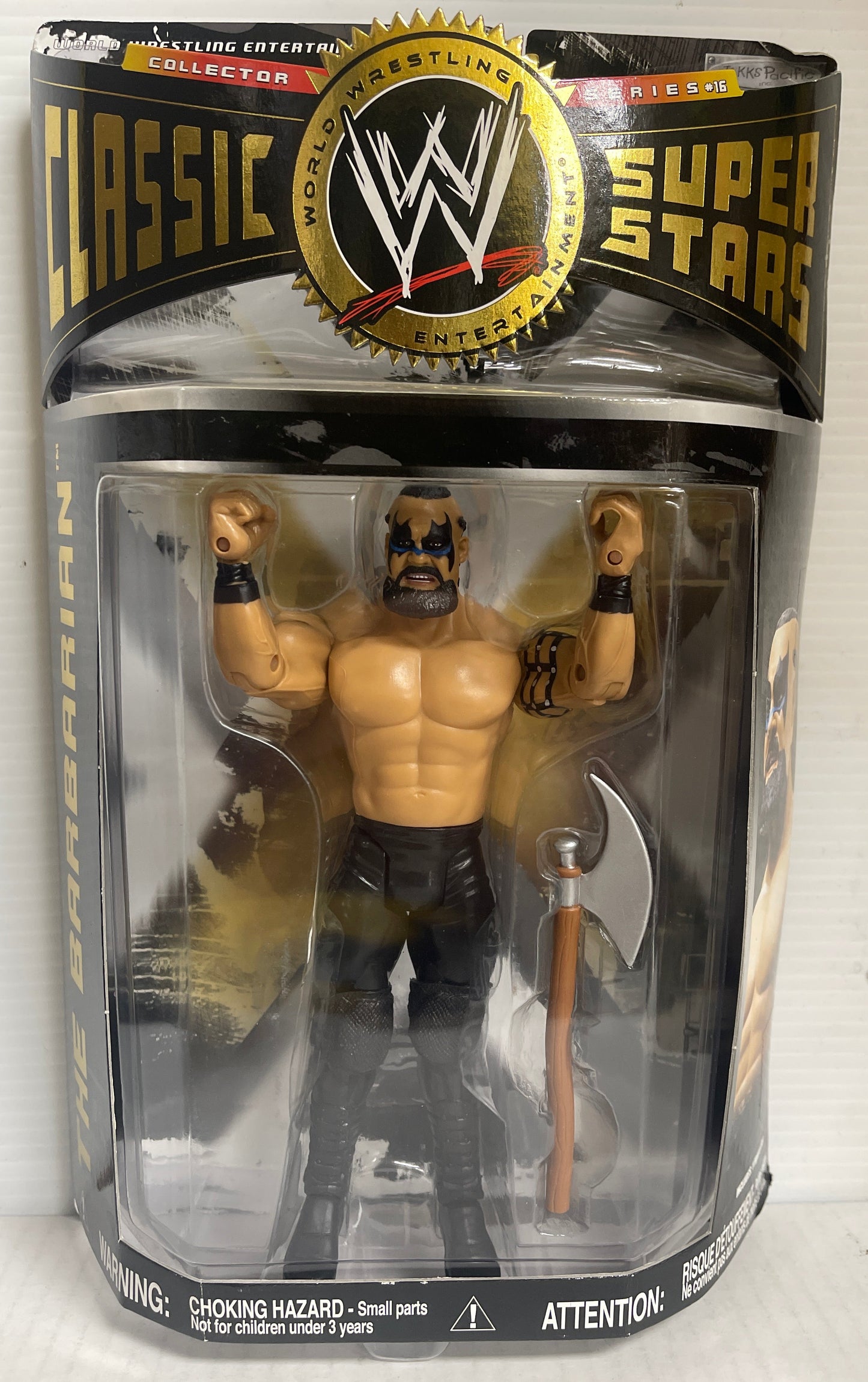 WWE Classic Superstars The Barbarian Boxed Action Figure with Axe