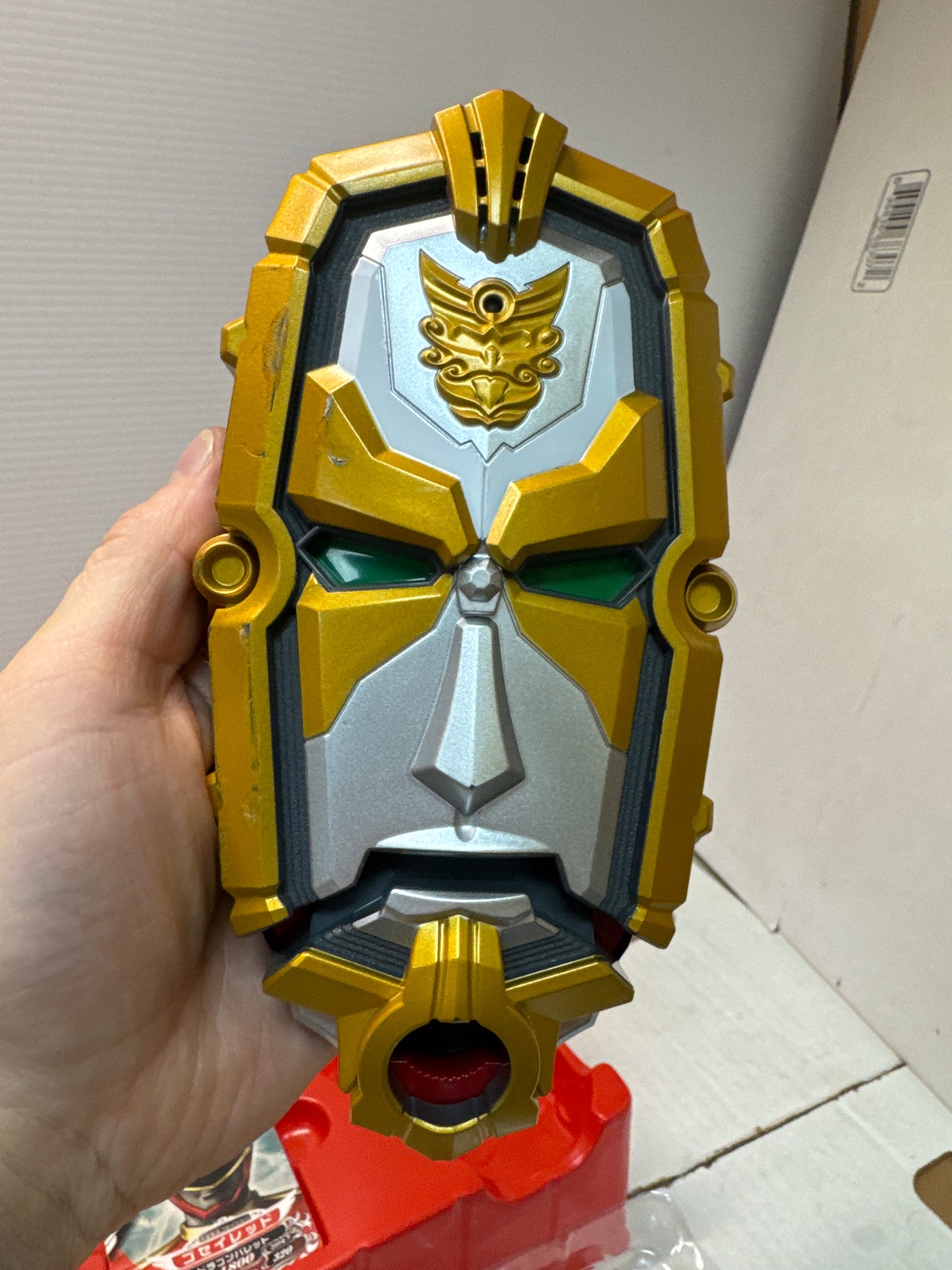 Bandai Tensou Sentai Goseiger Gosei Power Tensouder 2010 w/ 3 Cards Open Box