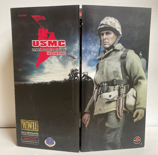 USMC U.S. Marine Corps Flame Thrower IWO JIMA 1945