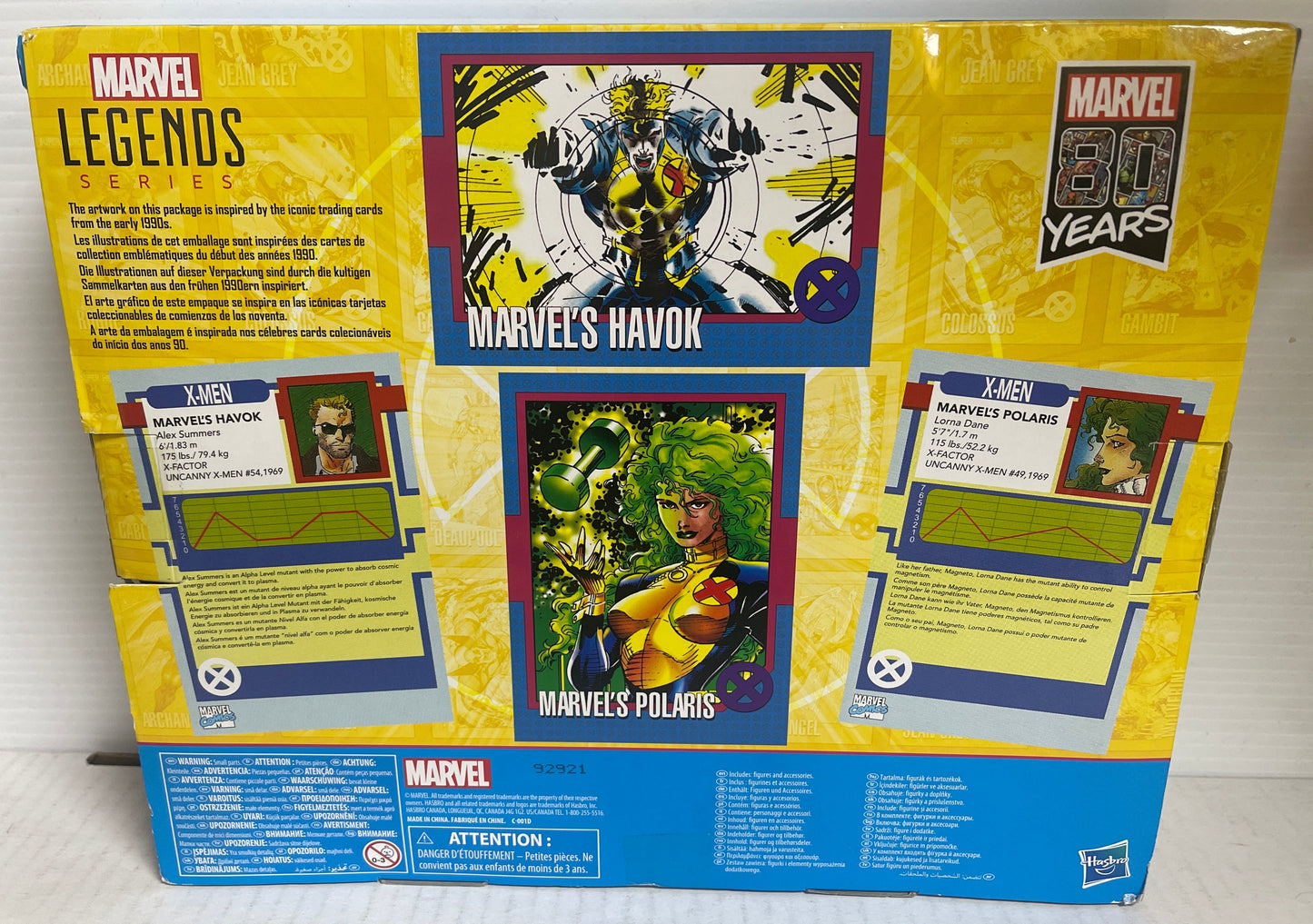 Marvel Legends Series  X-Men:  80th Anniversary Havok & Polaris Two-Pack