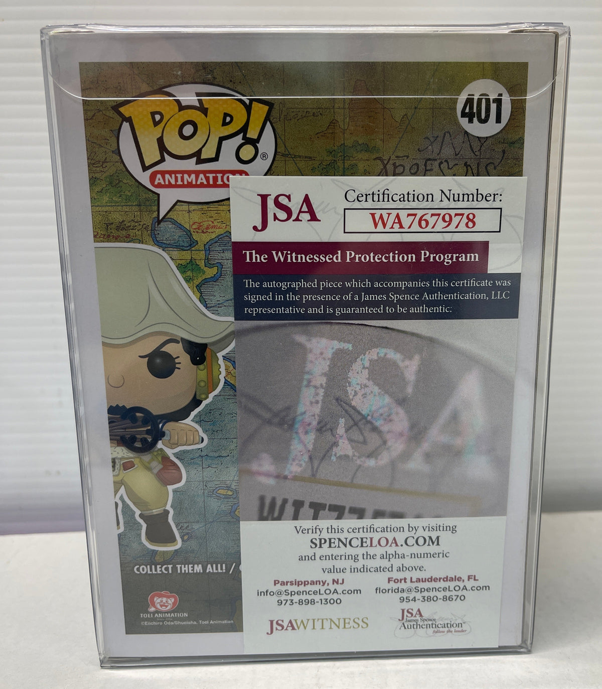 Funko Pop! Vinyl: One Piece Usopp #401 signed by Sonny Strait W/ JSA + Protecter