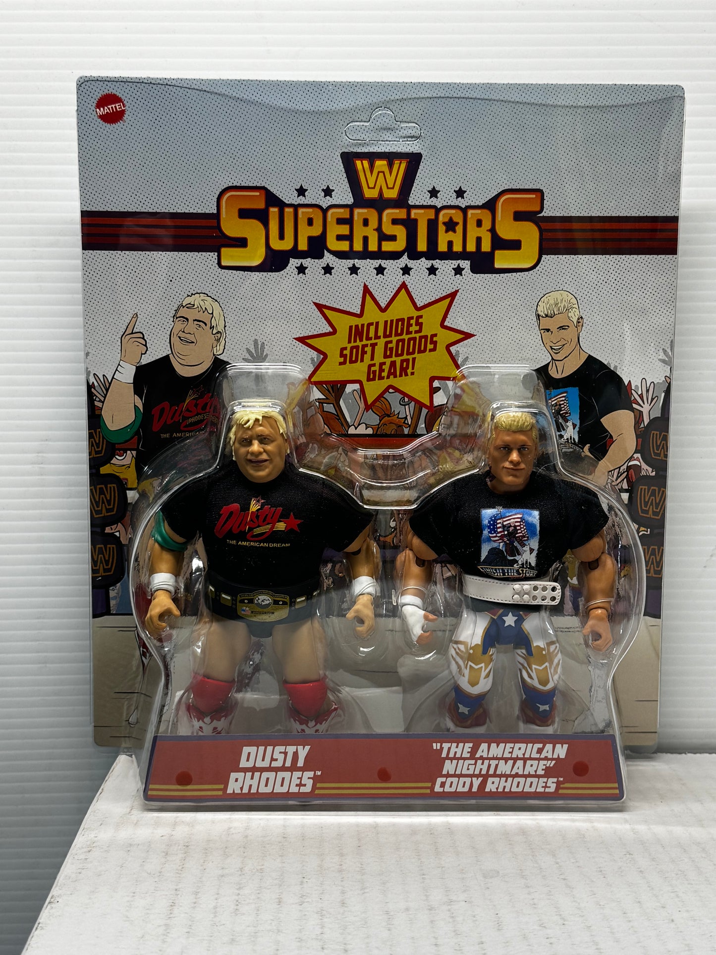 WWE Superstars Dusty Rhodes & Cody Rhodes 2 Pack Unpunched