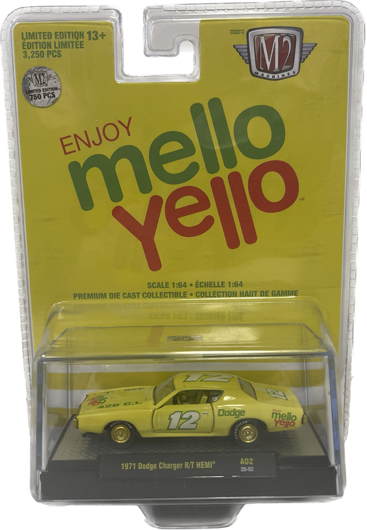 Mello Yello 1971 Dodge Charger R/T Hemi A02 1:64 Scale Die Cast Car
