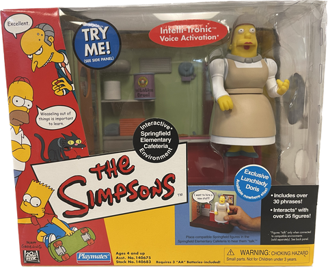 The Simpsons Interactive Springfield Elementary Cafeteria Environment & Figure Set