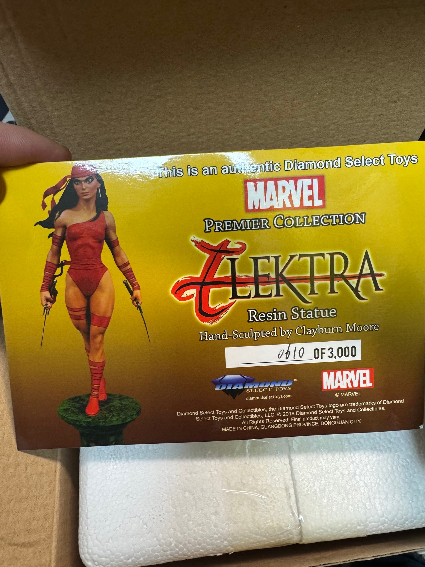Elektra Statue Limited Ed 0610 of 3000 - Marvel Premier Collection - NSIB
