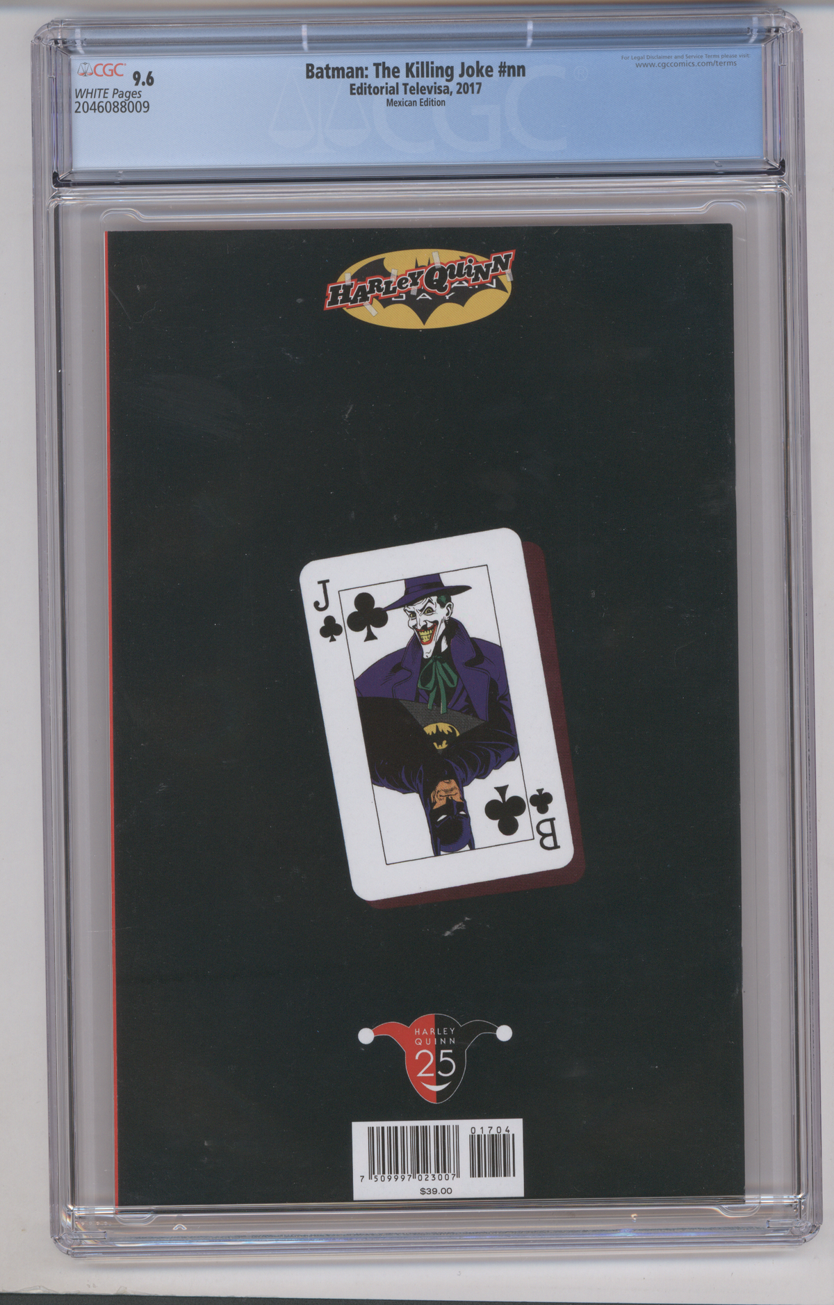 Batman: The Killing Joke CGC Graded 9.6 Mexican Edition
