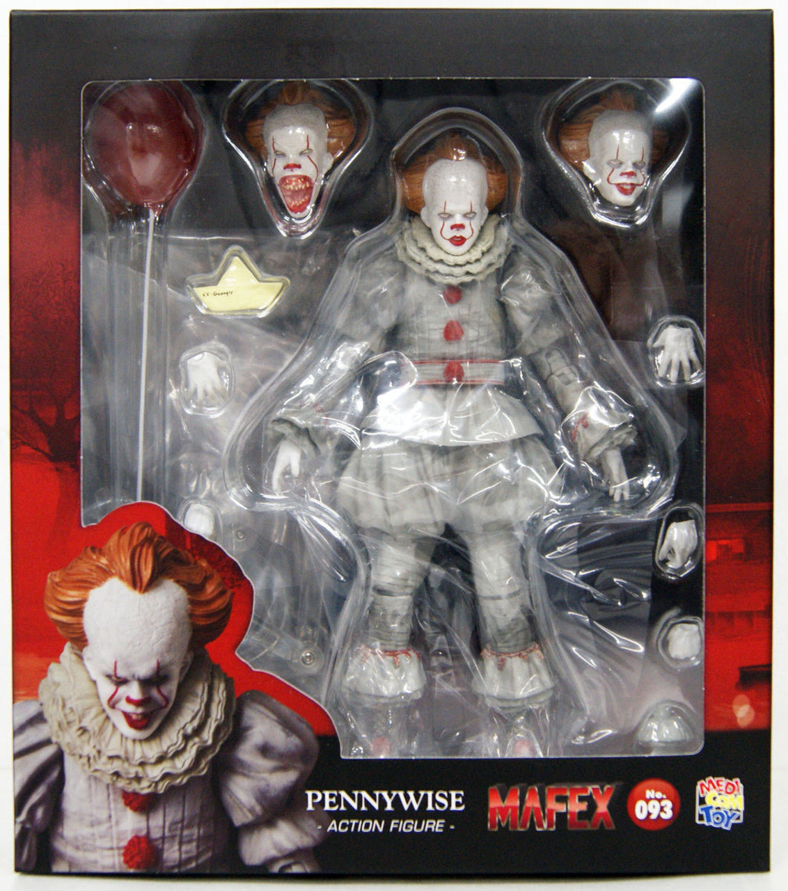 MAFEX MEDICOM TOYS "IT" PENNYWISE #93 ACTION FIGURE