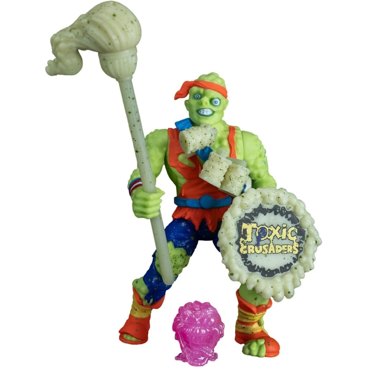 Toxic Crusaders Toxie Glow-in-the-Dark 5-Inch Action Figure - Entertainment Earth Exclusive