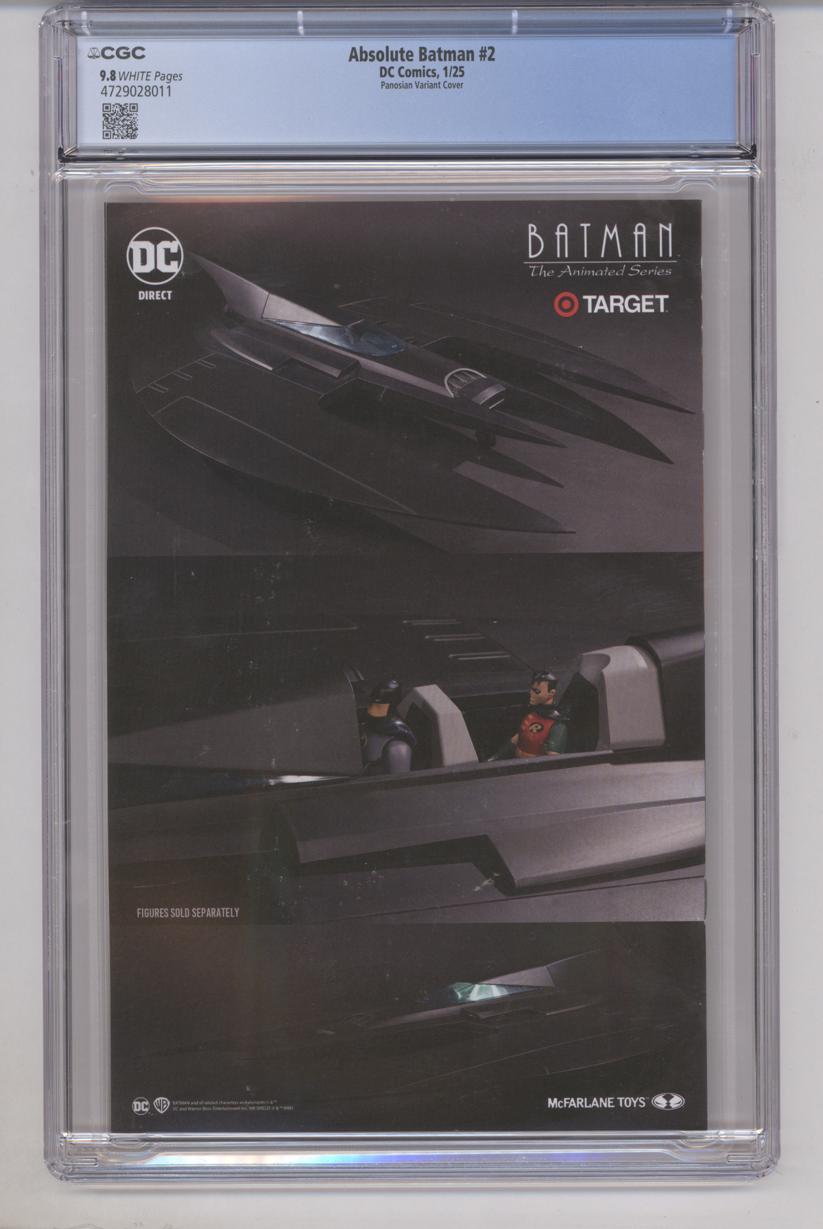 Absolute Batman #2 CGC Graded 9.8 Panosian Variant Cover