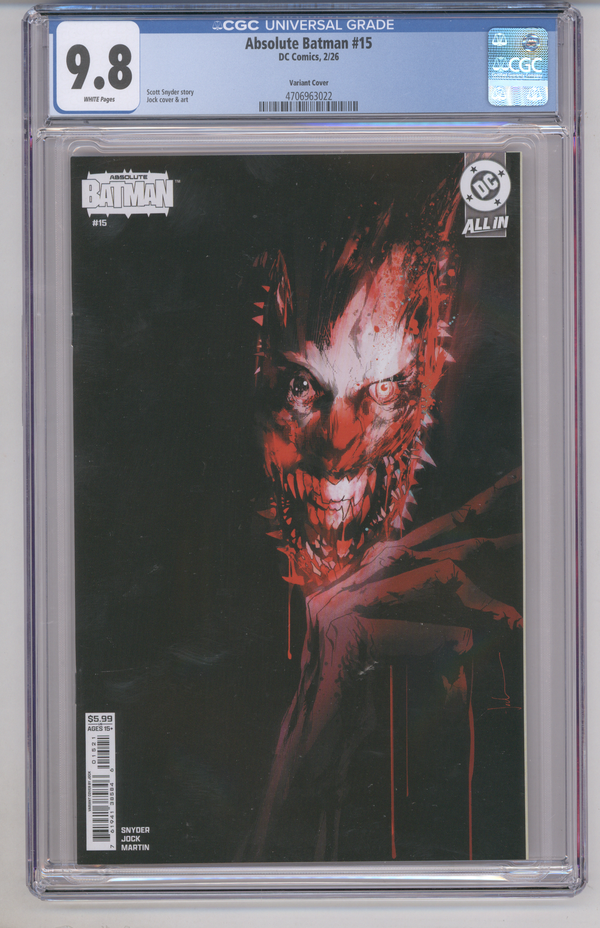 Absolute Batman # 15 Variant Cover