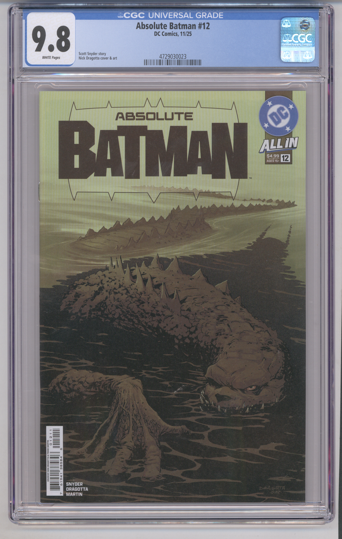 Absolute Batman #12 CGC Graded 9.8