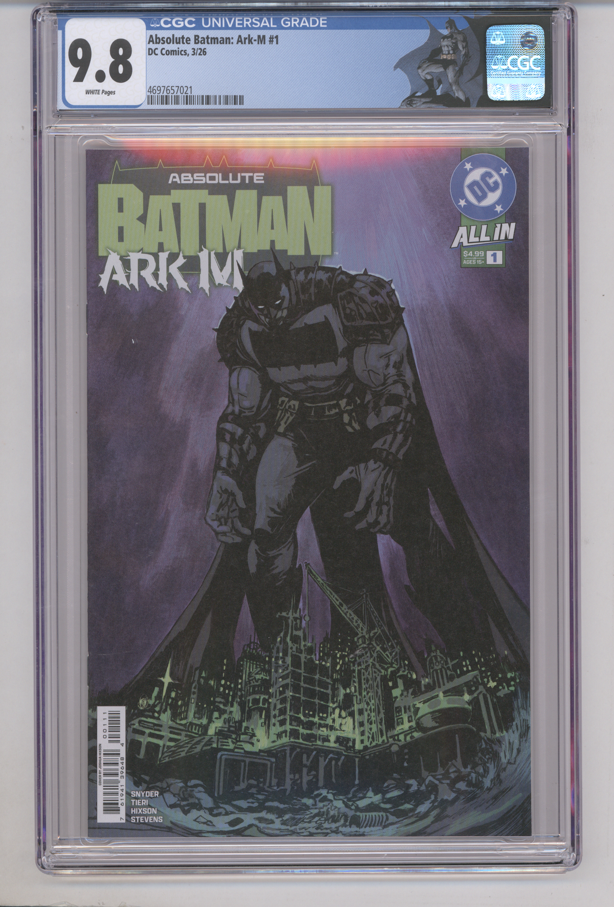 Absolute Batman: Ark-M CGC Graded 9.8