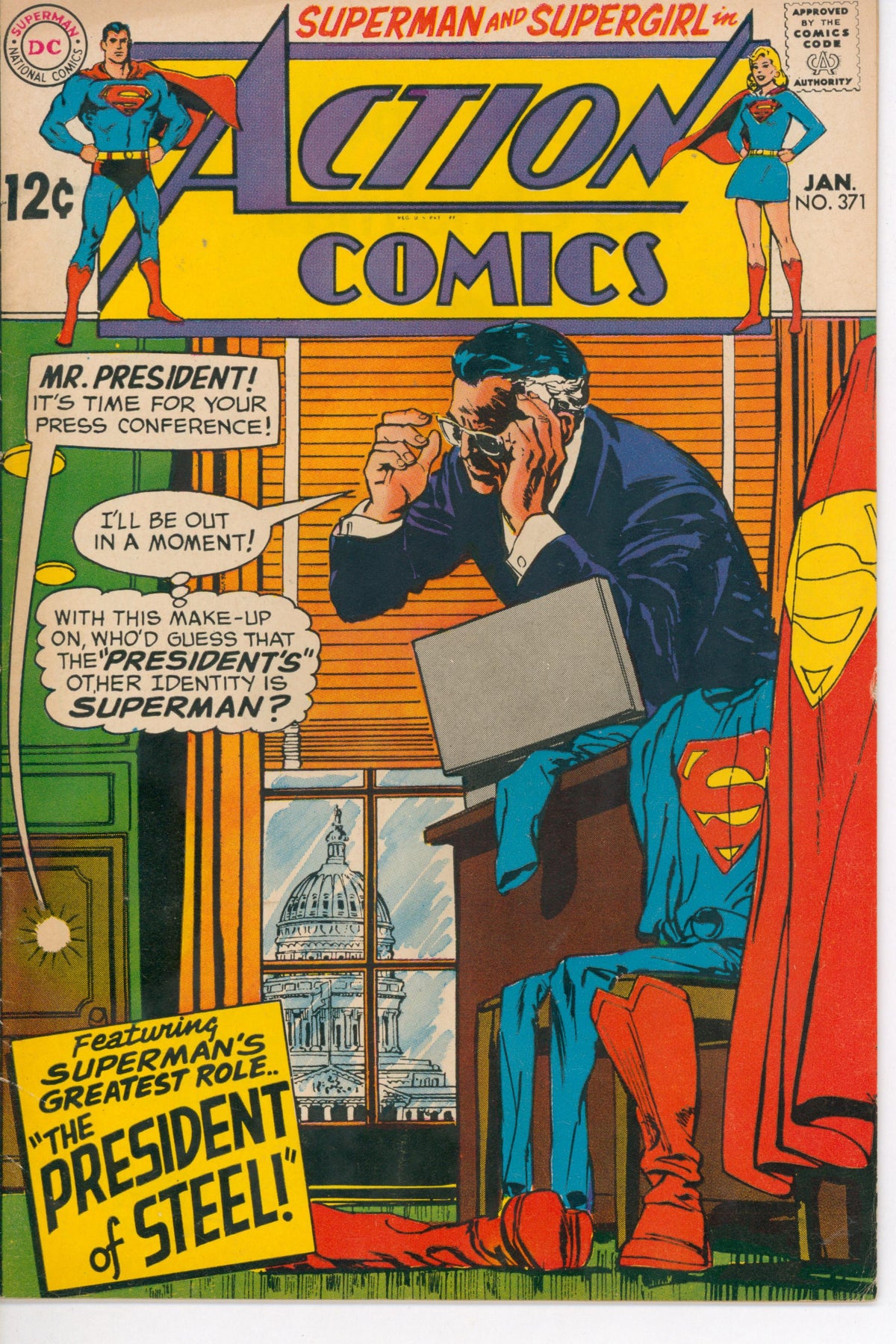 Action Comics #371 (1969) front cover