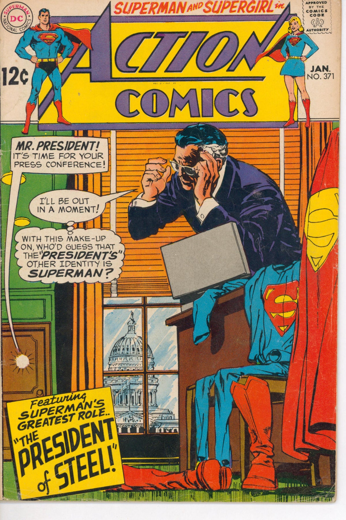 Action Comics #371 (1969) front cover