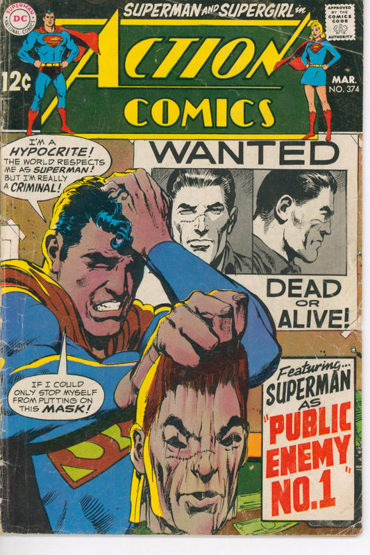 Action Comics #374 (1969) front cover