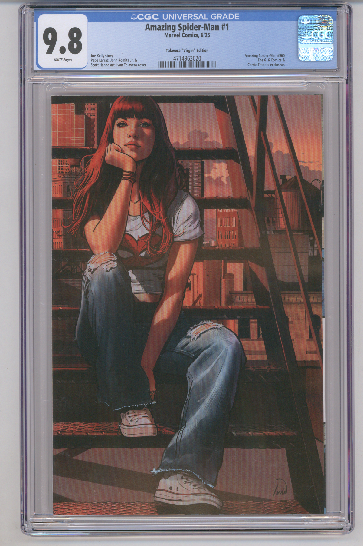Amazing Spider-Man #1 CGC Graded 9.8 Talavera "Virgin" Edition