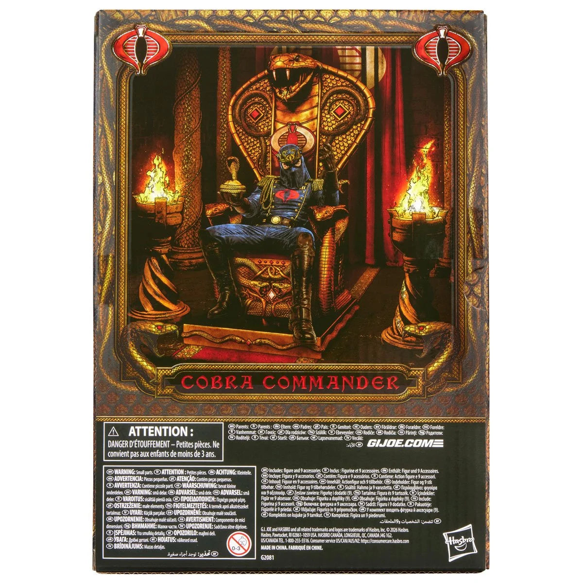 G.I. Joe Classified Series Deluxe Cobra Commander in Dress Uniform 6-Inch Action Figure