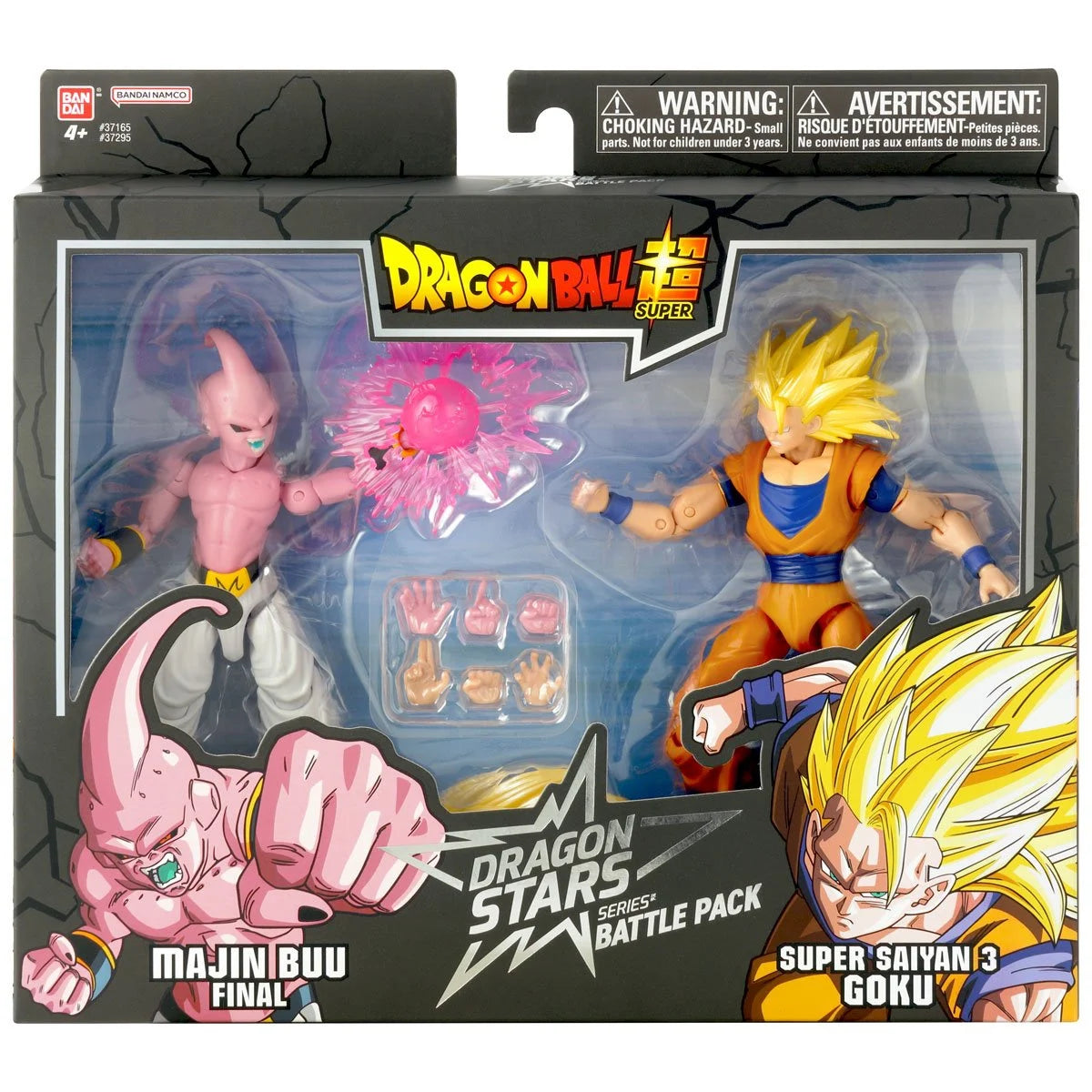Dragon Ball Z Dragon Stars Battle Pack Super Saiyan 3 Goku vs Majin Buu Final Action Figure 2-Pack