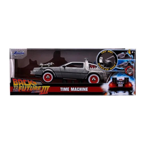 Back to the Future 3 Time Machine 1:24 Scale Die-Cast Metal Vehicle with Lights