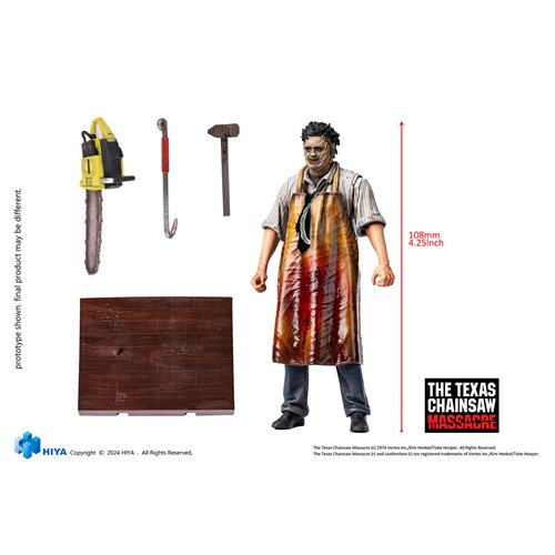 Texas Chainsaw Massacre 1974 Exquisite Mini Leatherface Killing Mask 1:18 Scale Action Figure - Previews Exclusive