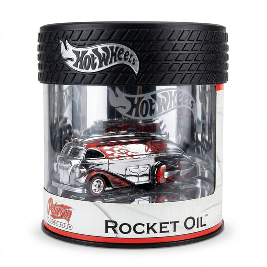 Hot Wheels Rocket Oil Tanker 2004 Petersen Automotive Museum Oil Can Black