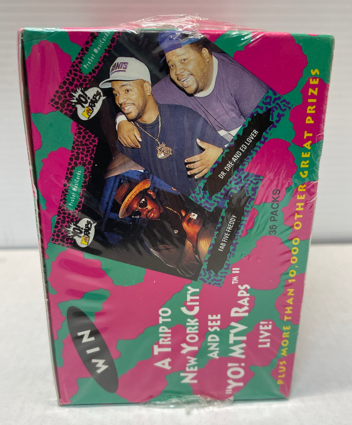 1991 Pro Set Yo MTV Raps MusiCards Series 1 Sealed Box 36 Packs LL Cool J Hammer