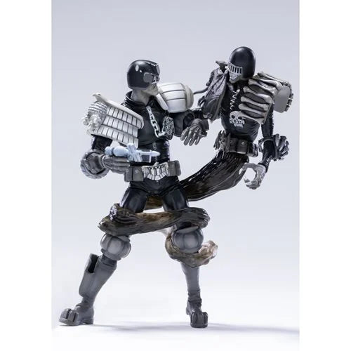 Judge Dredd vs. Death Black and White Exquisite Mini Series 1:18 Scale Action Figure 2-Pack