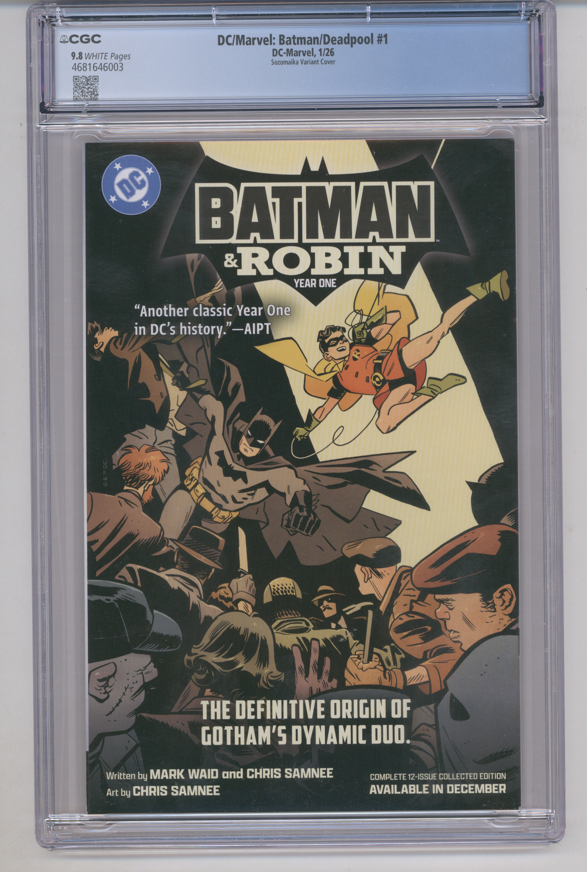 DC/Marvel: Batman/Deadpool #1 Sozomaika Variant Cover CGC Graded 9.8