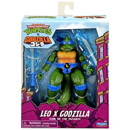 Teenage Mutant Ninja Turtles x Godzilla Wave 1 Action Figure Leo X Godzilla