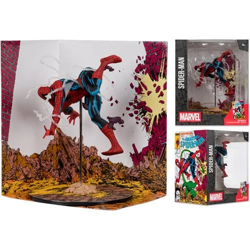 Marvel Wave 7 Spider-Man Amazing Spider-Man #318 1:10 Scale Posed Figure with Scene