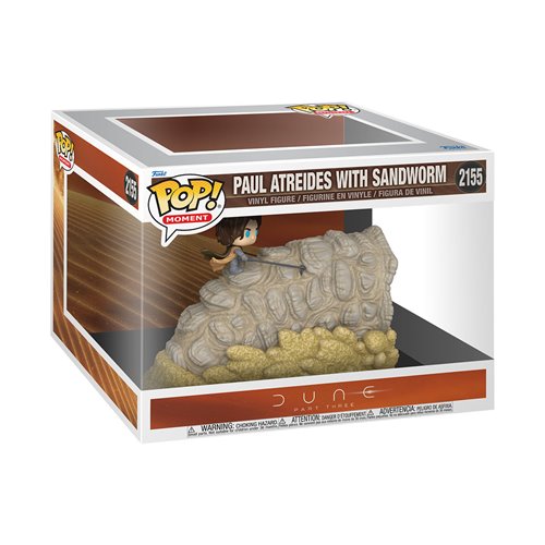 Dune 3 Paul with Sandworm Funko Pop! Moment